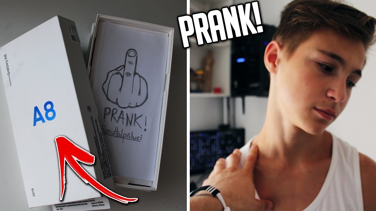 PRANK! I-AM ARUNCAT TELEFONUL SI I-AM DAT NOUL SAMSUNG 2018!