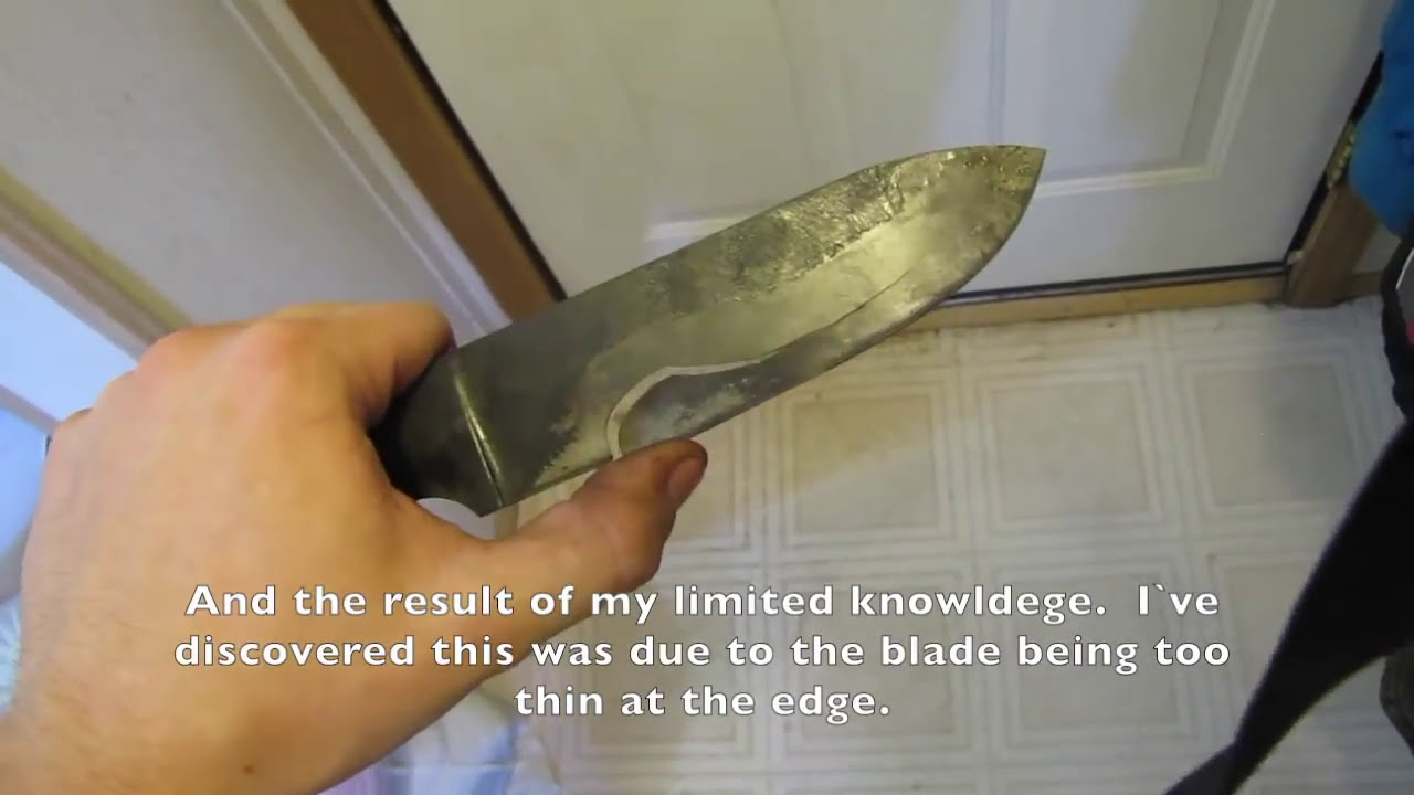 Homemade Knife Rips Itself Apart! DIY Knifemaking Fail