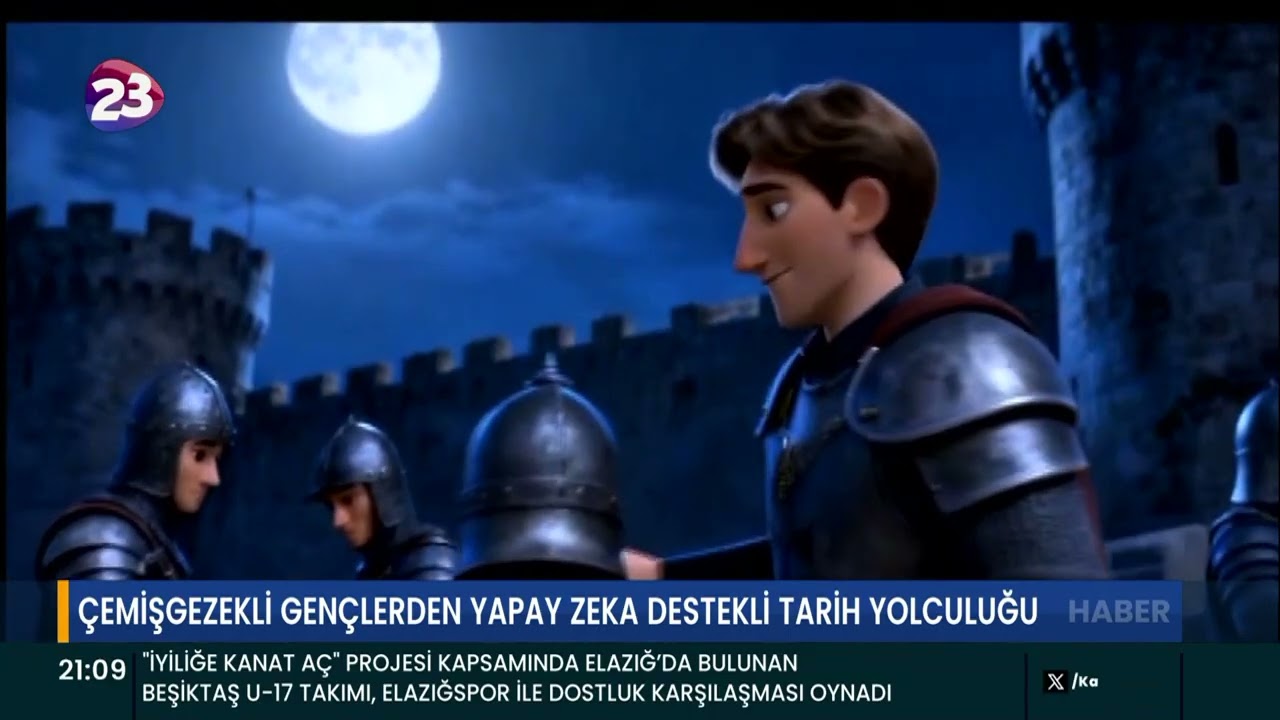 ÇEMİŞGEZEKLİ GENÇLERDEN YAPAY ZEKA DESTEKLİ TARİH YOLCULUĞU
