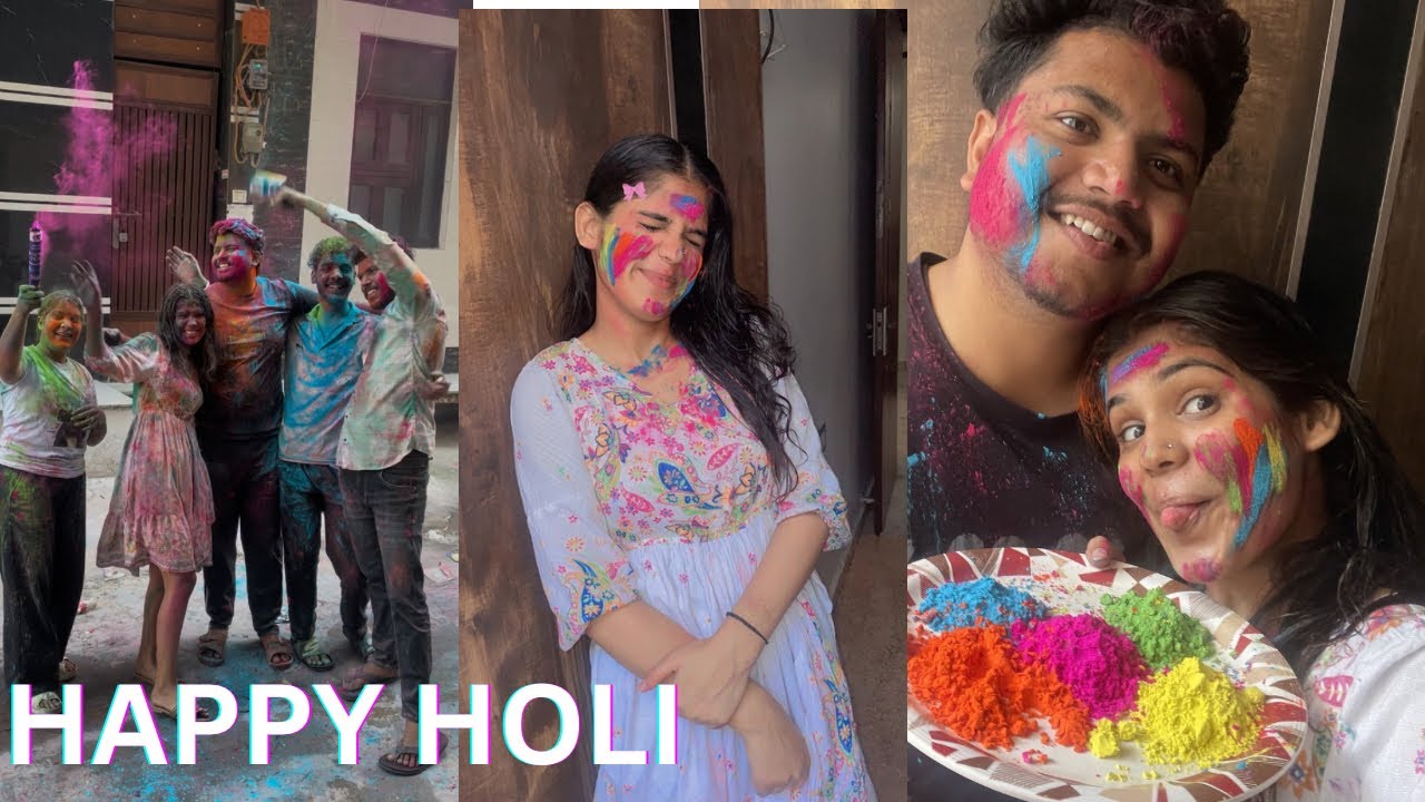Happy Holi🌈♥️| vlog 4 | with family 
