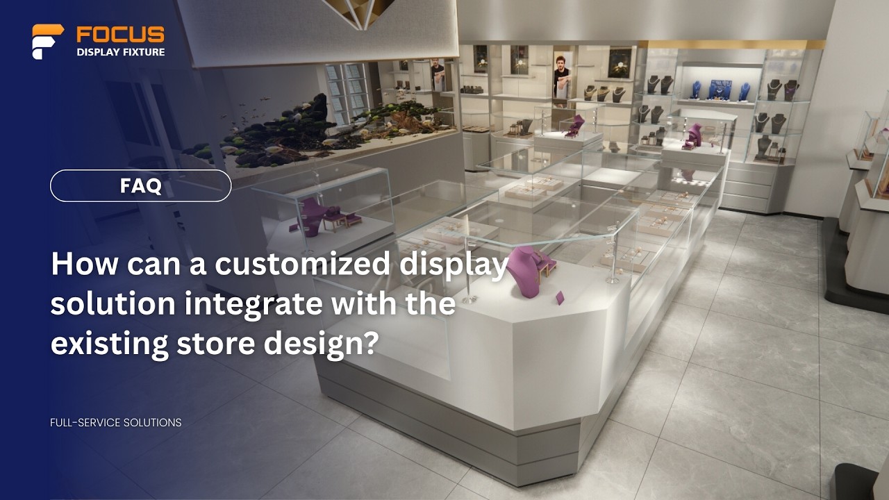 FAQ: How can a customized display solution integrate with the existing store design?