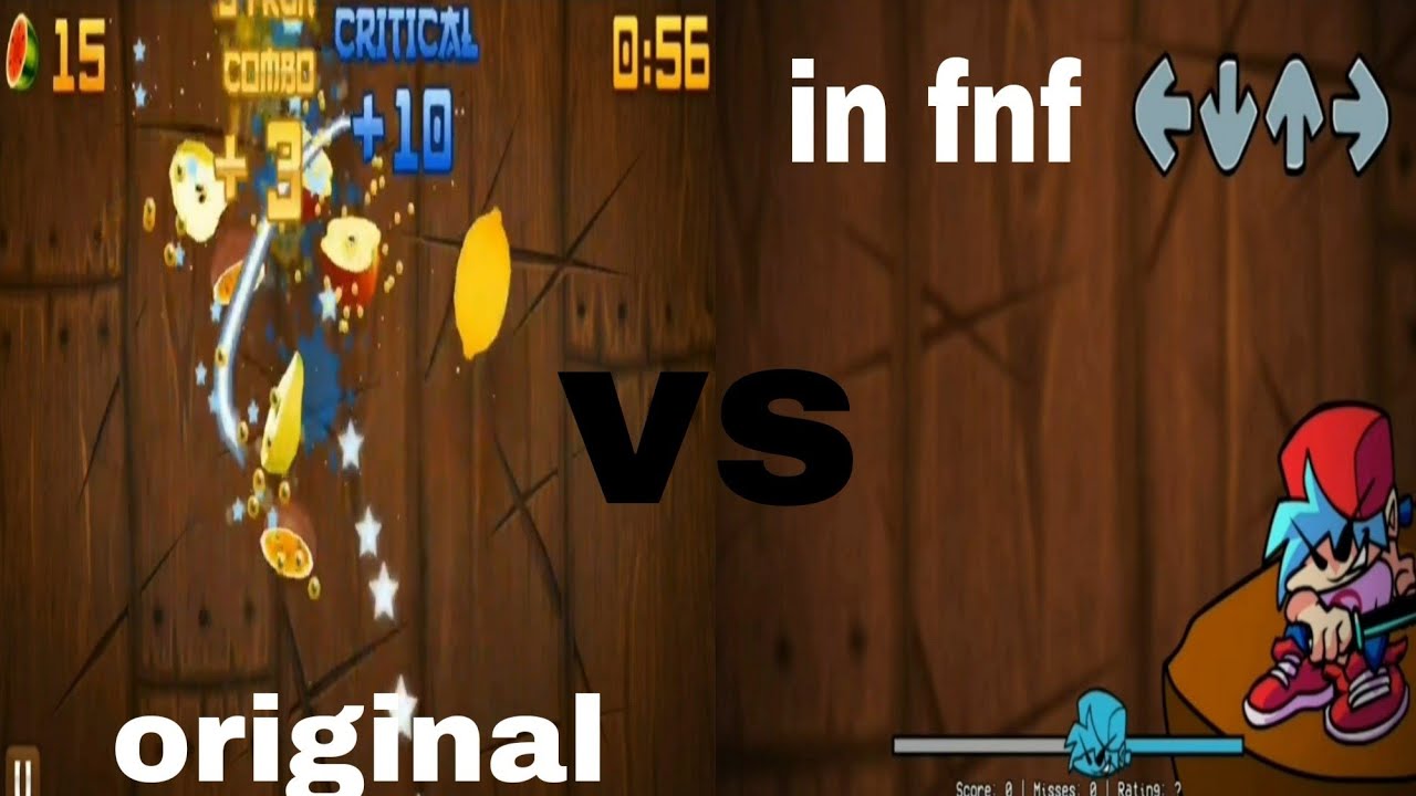 fruit ninja original vs fruit ninja fnf