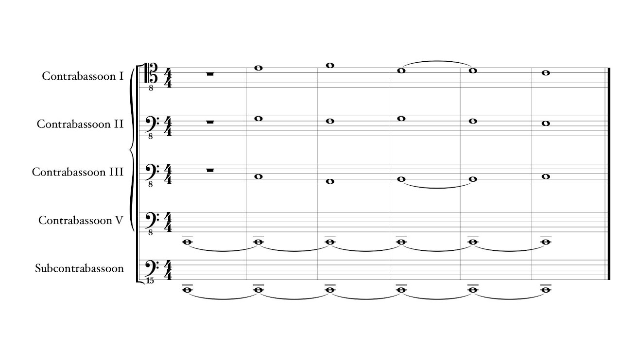 Subcontrabassoon Sound Tests