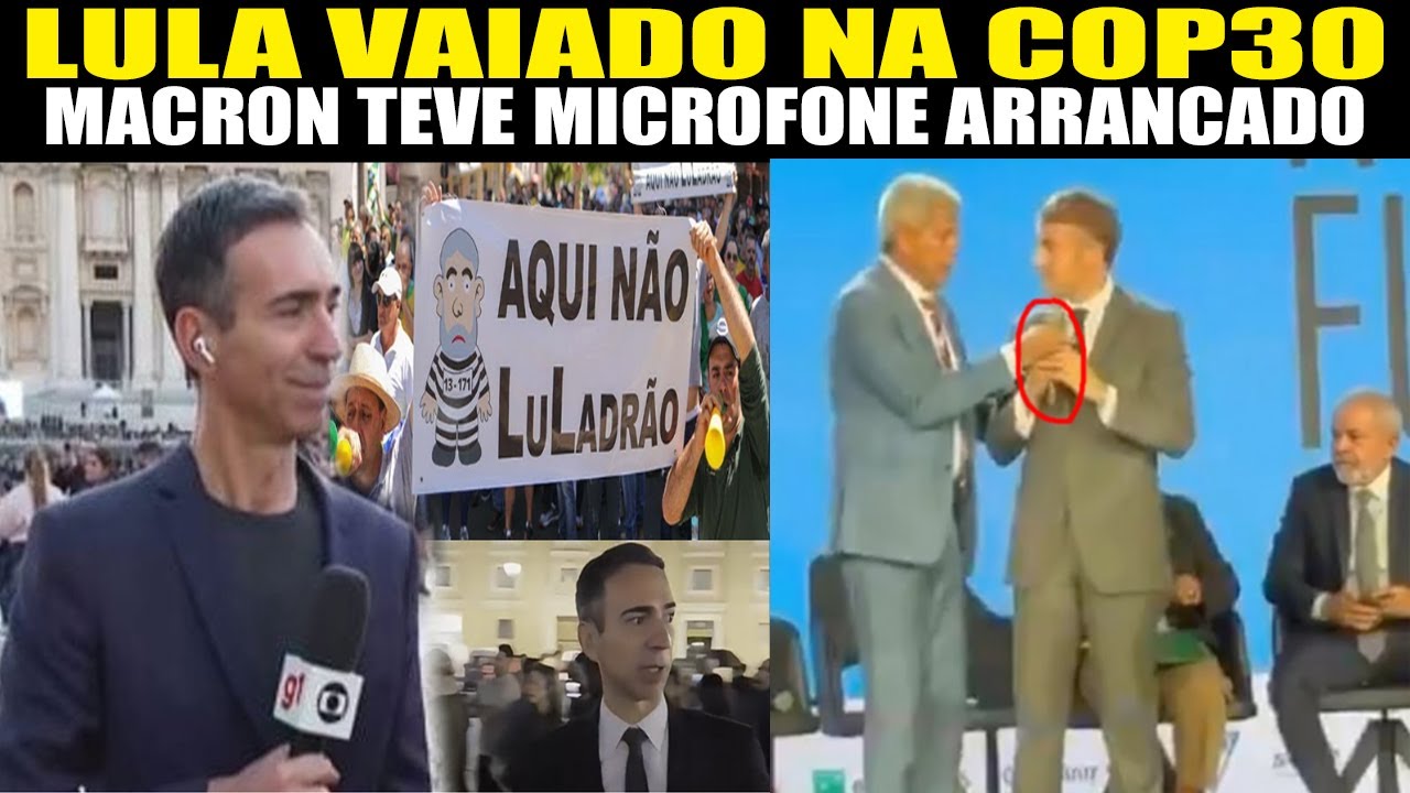 LULA VAIADO NA COP30 VIU MACRON SURTAR APOS MICROFONE SER ARRANCADO