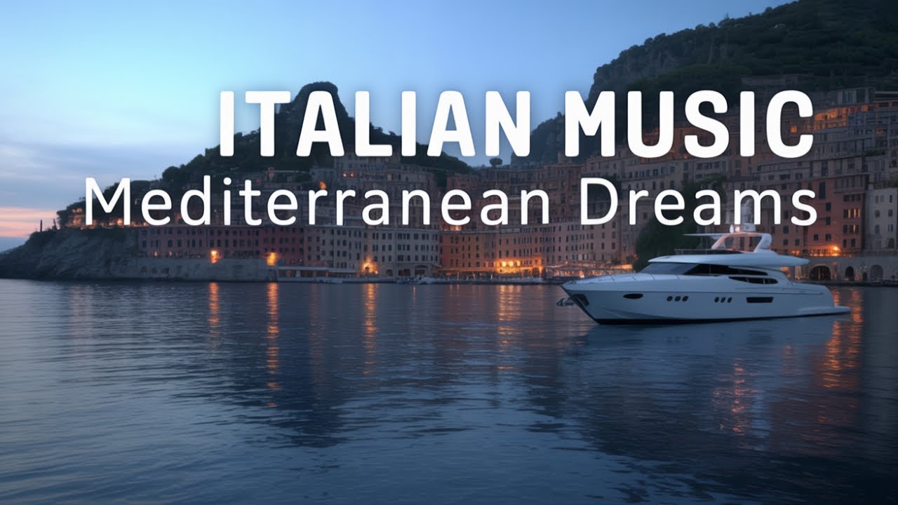 🎶 Italian Vibes & Mediterranean Music 🎶 Calm Coastal Journey Amalfi Coast & Lake Como Scenic 4K