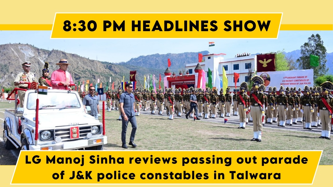 Watch: LG Manoj Sinha reviews passing out parade of J&K police constables in Talwara