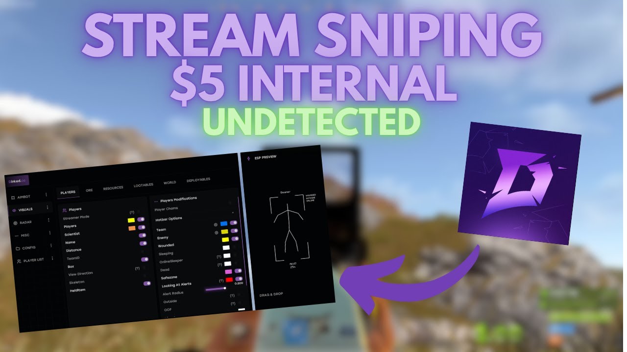 $5 Rust Internal Cheat vs Streamers (ESP + Aimbot Showcase)