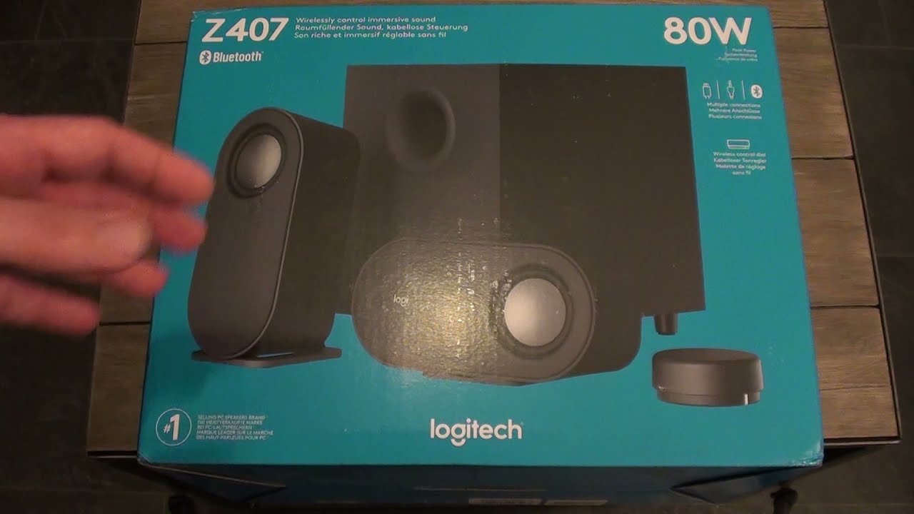 Logitech Z407 - аудиосистема 2.1 с Bluetooth/USB. Распаковка и обзор.