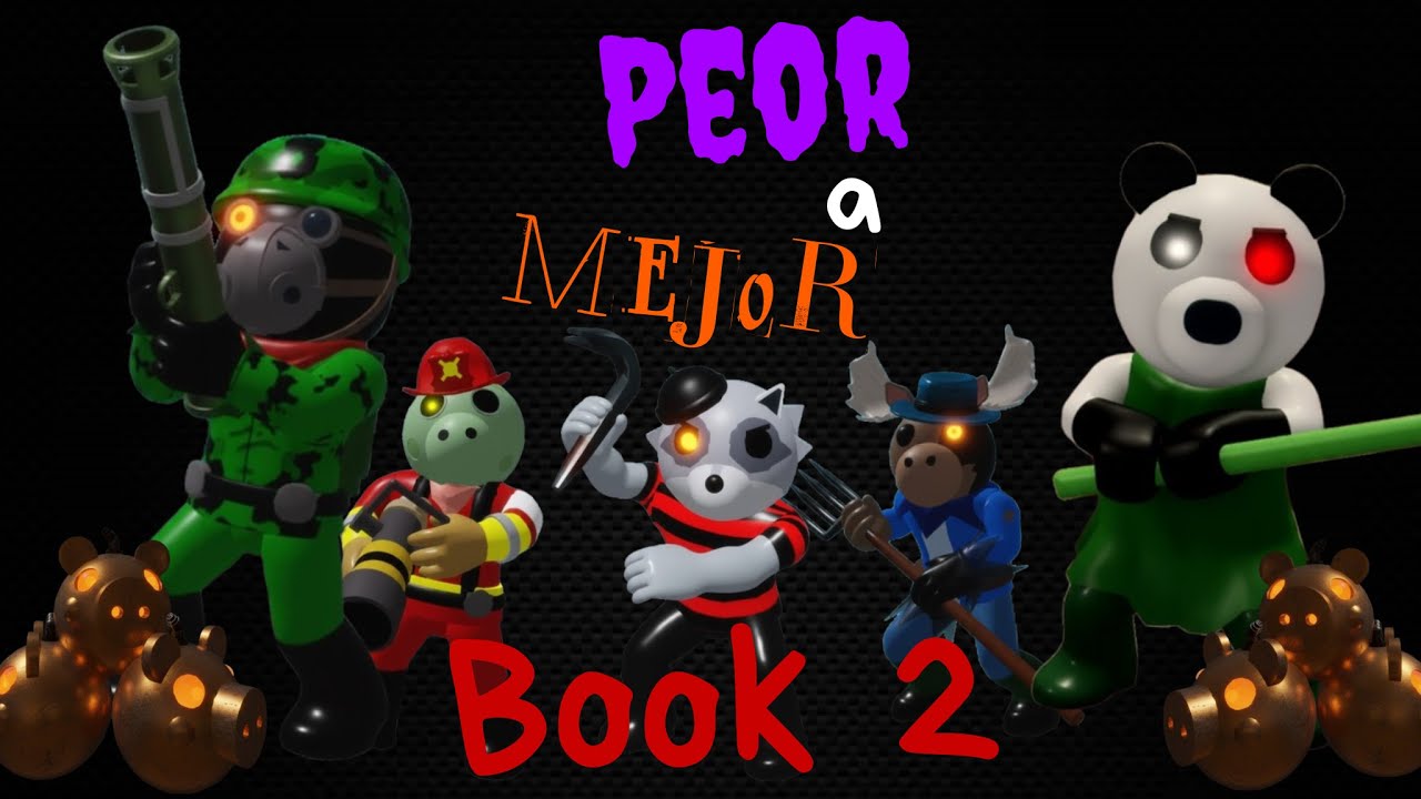 De PEOR a MEJOR skin recolorida de PIGGY 🐷 - Book 2