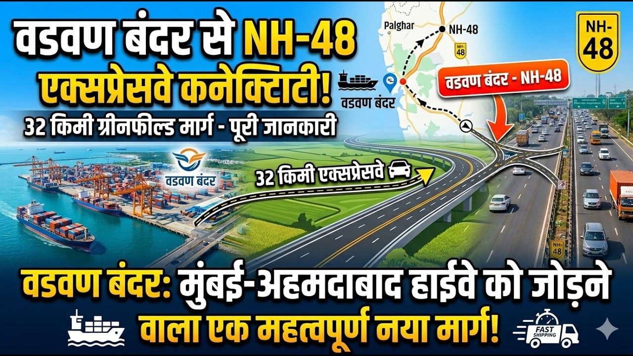New Link Expressway To Connect Vadhavan Port Project By Mumbai, Thanne, samriddhi mahamarg, etc