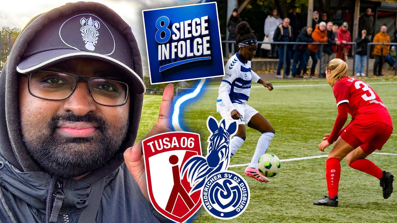 TRAUMTOR & PLATZVERWEIS BEI SIEG 8! 🦓🤍💙 TUSA 06 Düsseldorf vs. MSV Duisburg FRAUEN🔥✅ | VLOG 12
