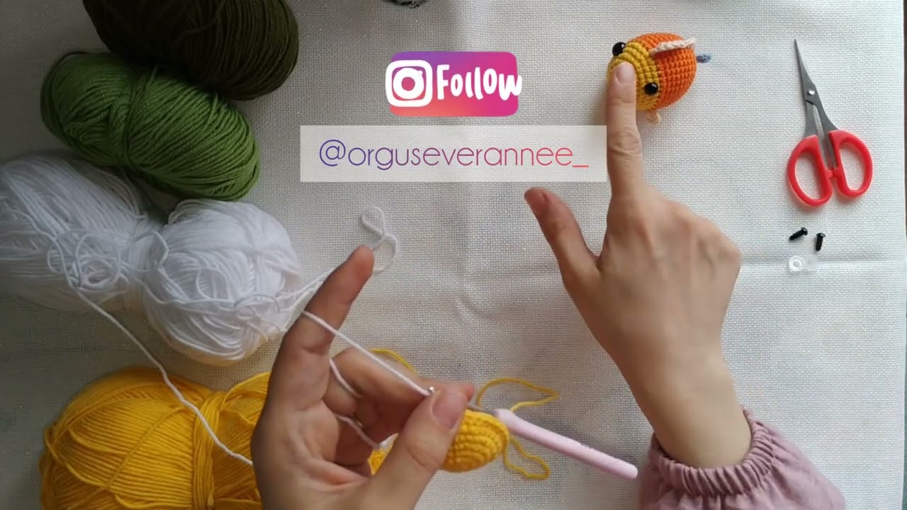 Amigurumi Balık Anahtarlık / Amigurumi Fish Keychain Part 1