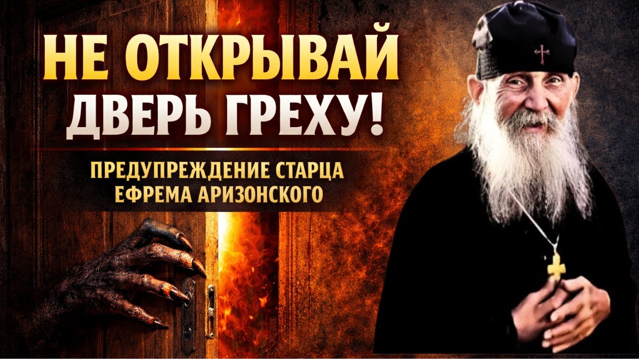 Не открывай дверь греху. Старец Ефрем Аризонский