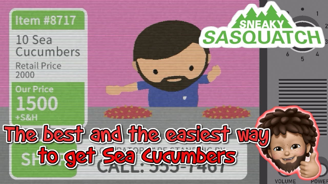 Sneaky Sasquatch -  The Best and The easiest way to get Sea Cucumbers