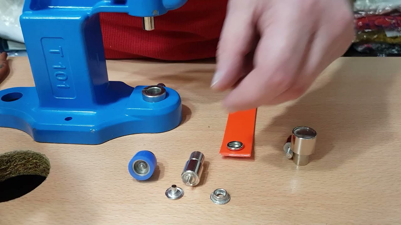How to install four part 15mm  (#61) snap buttons
