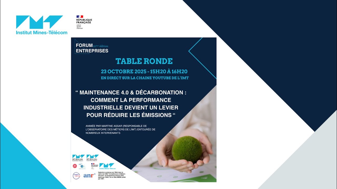 TABLE RONDE - MAINTENANCE 4.0 ET DÉCARBONATION