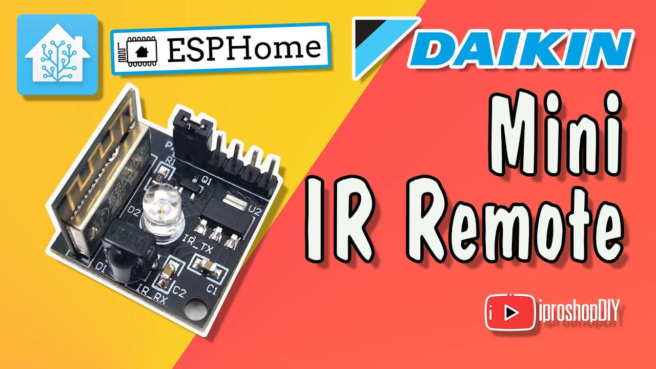 🎛️ Daikin Mini Smart IR Remote - ESPHome -