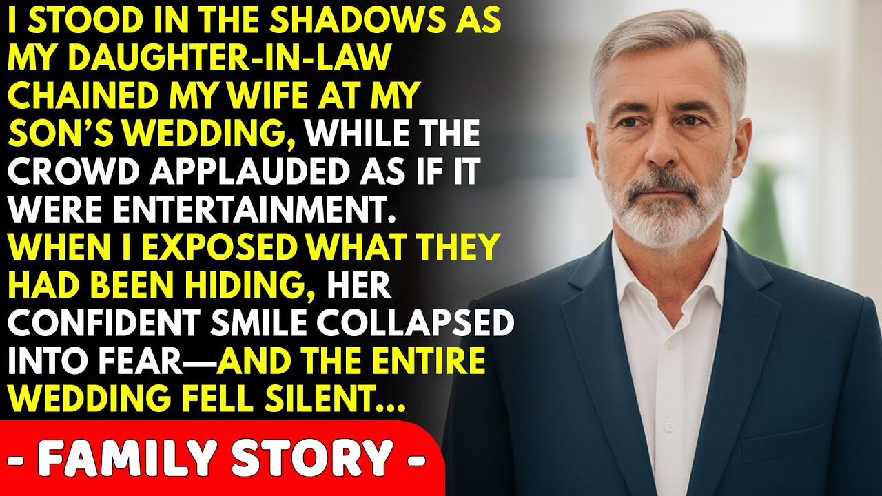 My Daughter-in-Law Chained and Mocked My Wife at My Son’s Wedding—Everyone Cheered.