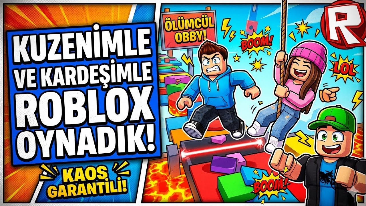 Kuzenimle Ve Kardeşimle Roblox Oynadık! | Roblox