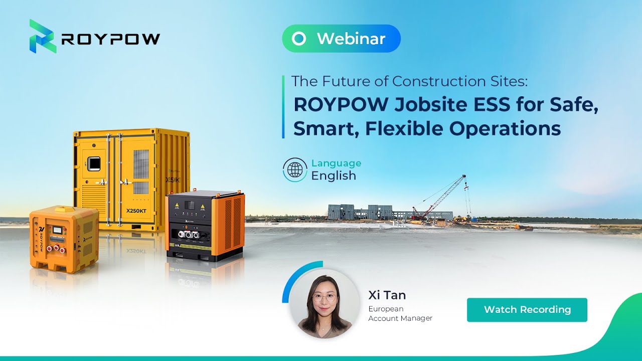 Jobsite Energy Storage Systems (ESS): The Future of Safe & Smart Construction Sites | Webinar Replay
