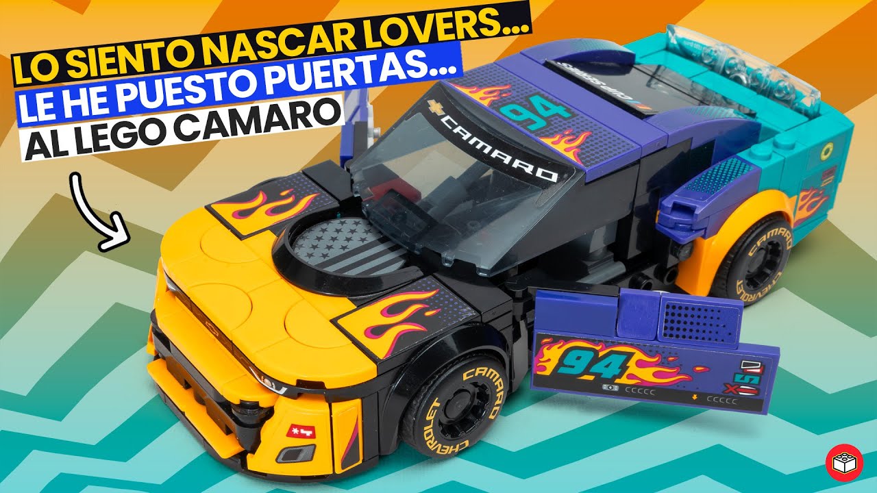 ✋🏼 Los coches de NASCAR NO tienen puertas... pero este LEGO CAMARO ZL1 sí TUTORIAL set 76935 ⚡