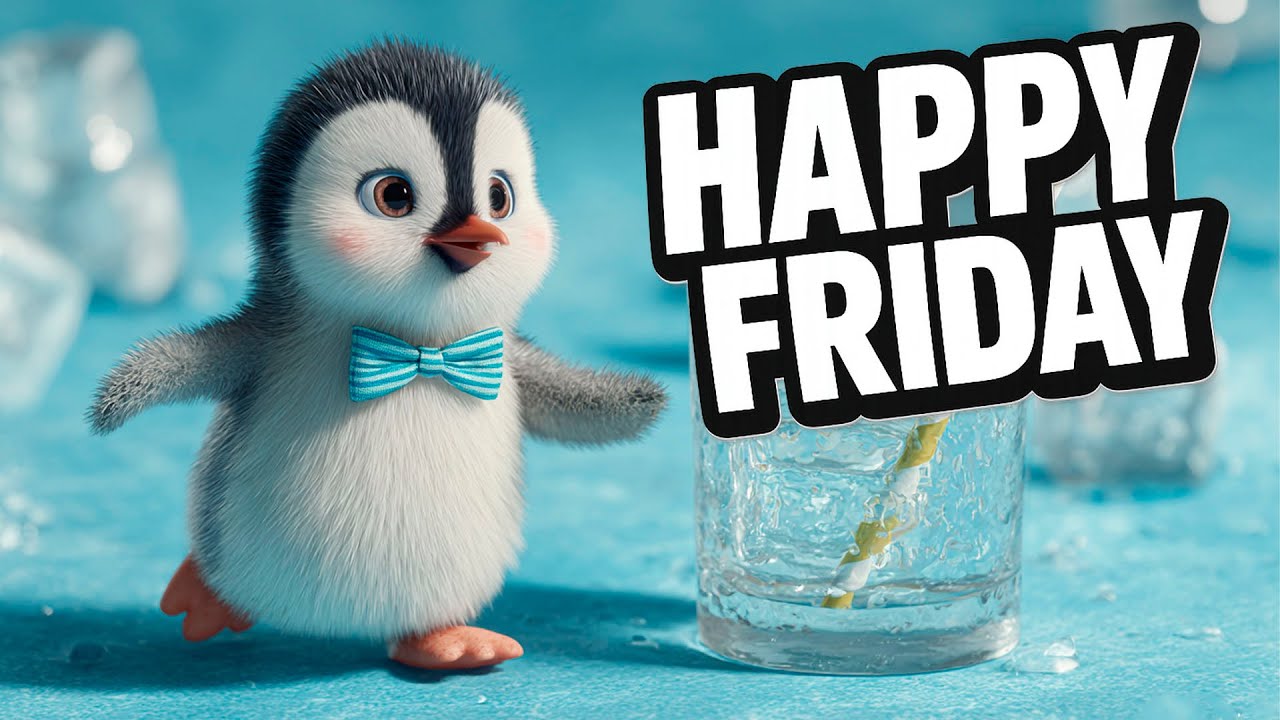 Happy Friday Music for Weekend Energy 🎉🧊 Upbeat • Bowtie Penguin Shuffle