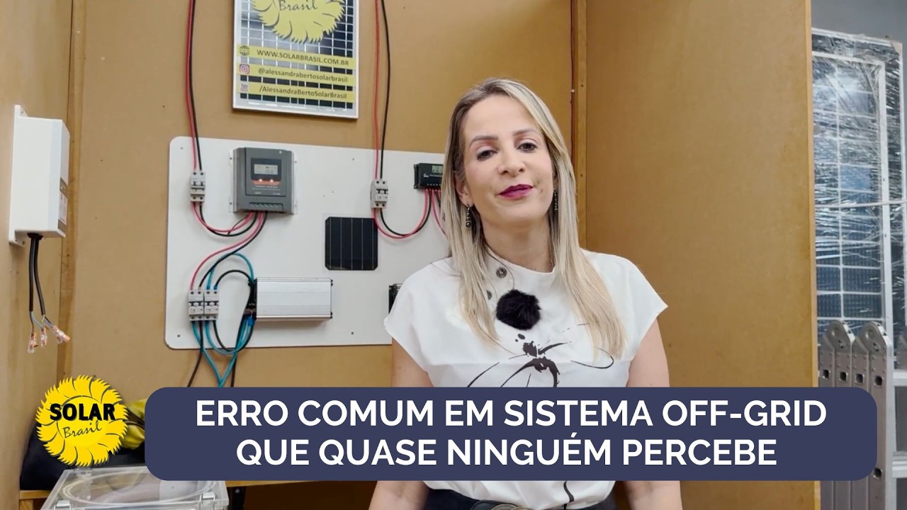 Erro comum em sistema off-grid que quase ninguém percebe ☀️