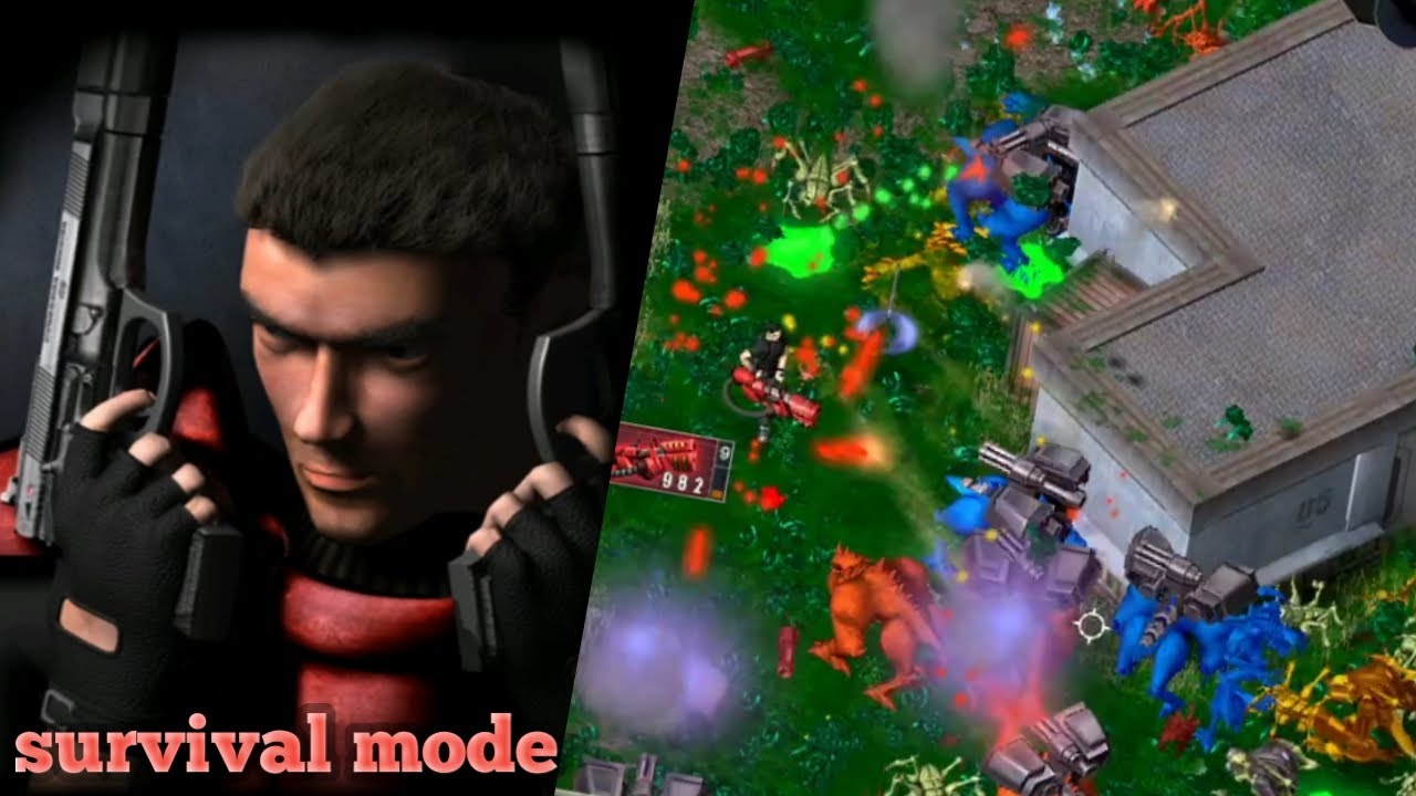 Alien shooter gameplay - End of Survival mode -