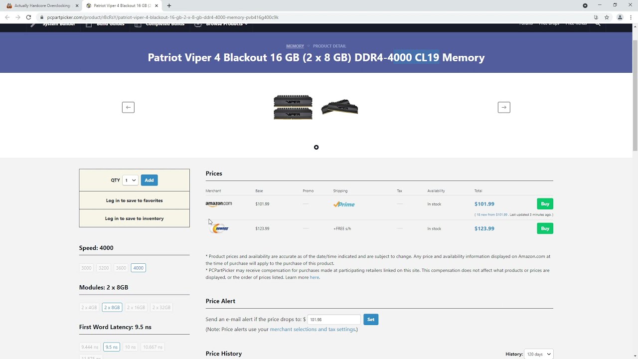 What RAM to buy in July 2021. 2x8 2x16 4x8 and 2x32GB kits