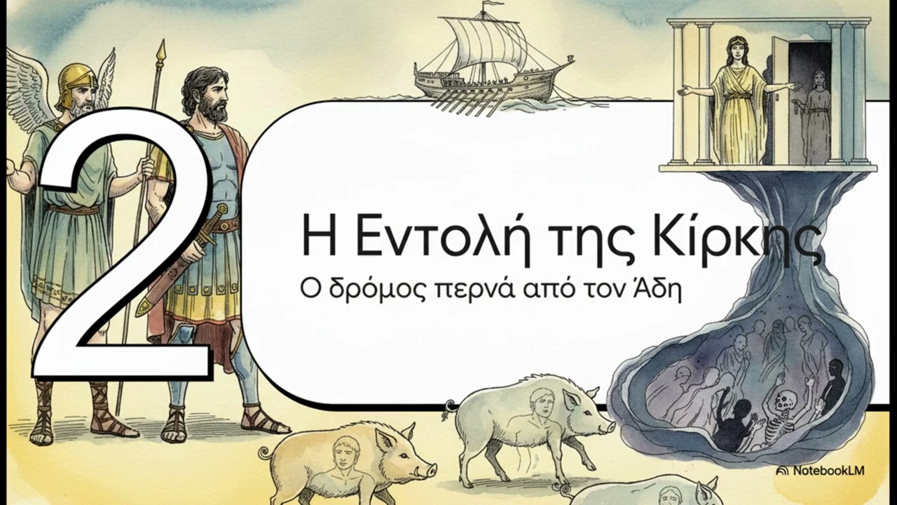 Ομήρου Οδύσσεια - ραψωδία κ-λ: Ἀλκίνου Ἀπόλογοι: Τὰ περὶ Αἴολον, Λαιστρυγόνας καὶ Κίρκην | Νέκυια