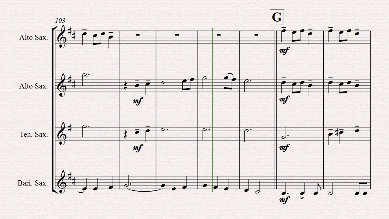 Carol of the Bells - Pentatonix style - Saxophone Quartet