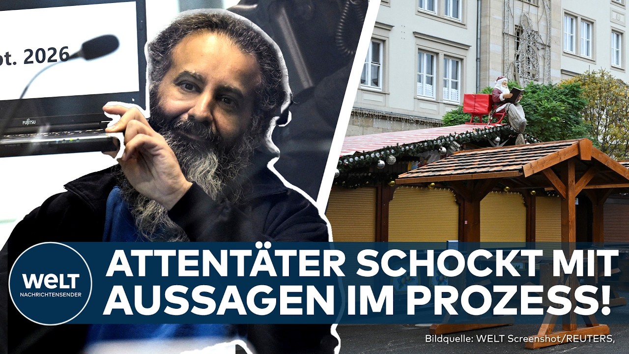 MAGDEBURG: Weihnachtsmarkt auf der Kippe - Attentäter al-Abdulmohsen macht irre Aussagen vor Gericht