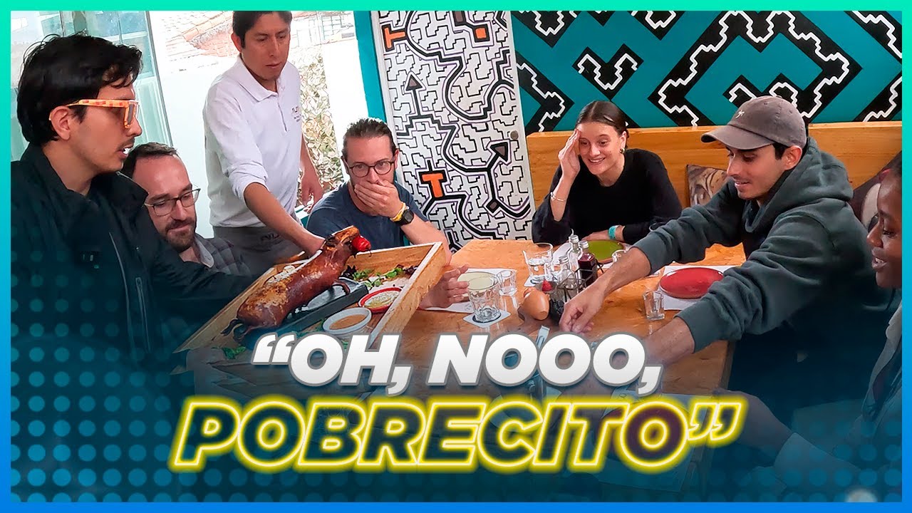 5 EXTRANJEROS COMEN CUY POR PRIMERA VEZ, ¡NO CREERÁS LO QUE PASO!