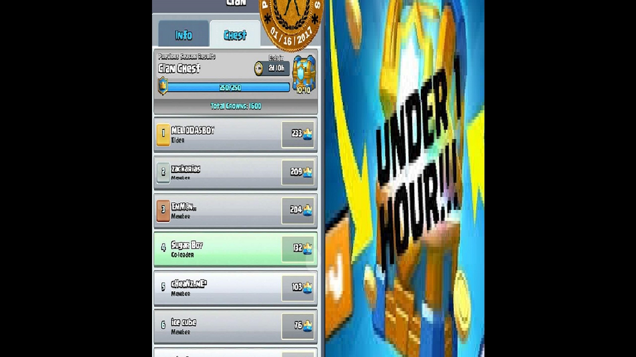 Clash Royale Fastest Clan chest ever??
