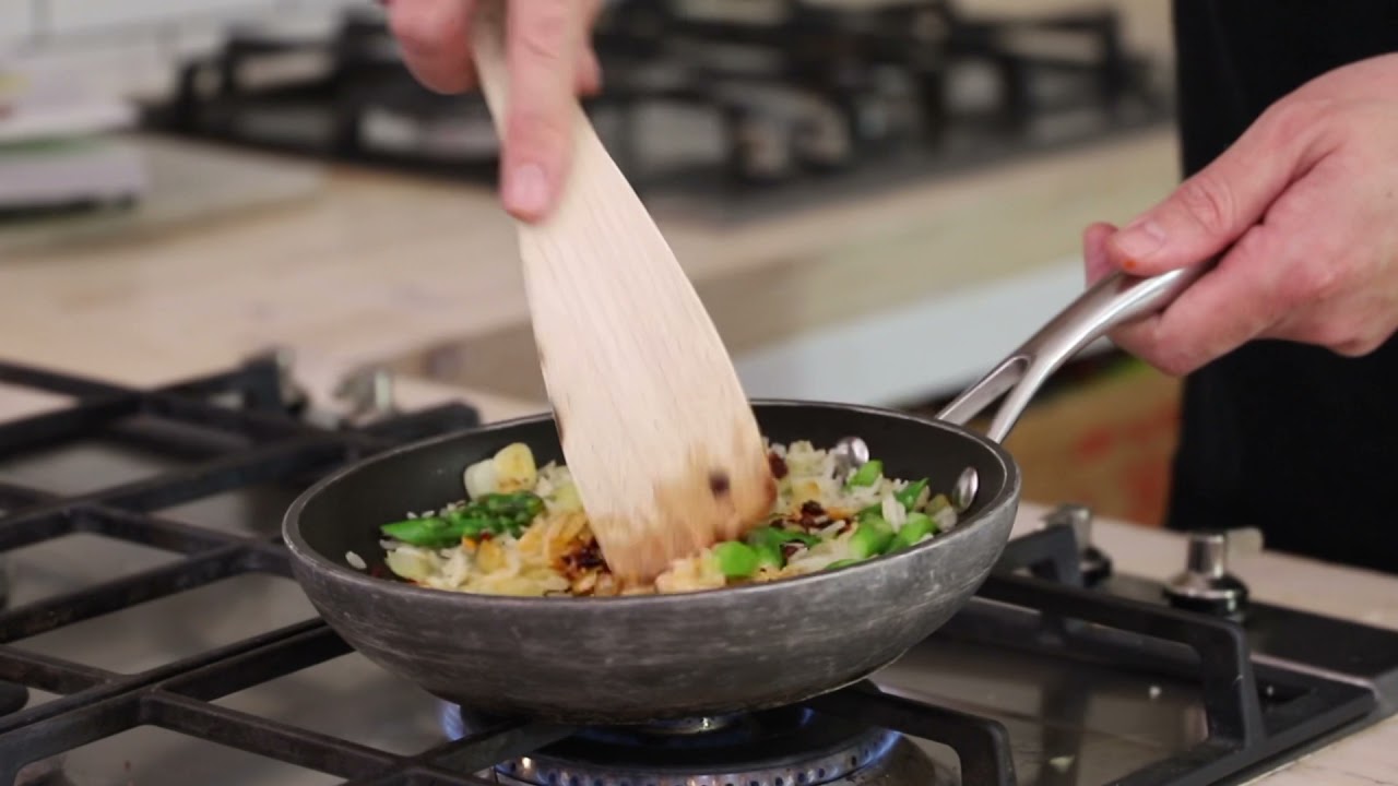 Asparagus fried rice & a crispy egg from the brand new book: GREEN ONE POUND MEALS