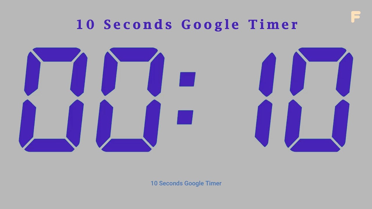 Set a Timer for 10 Seconds