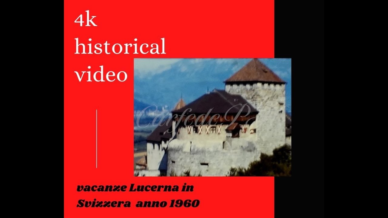 Vacanze a Lucerna in Svizzera anno 1960
