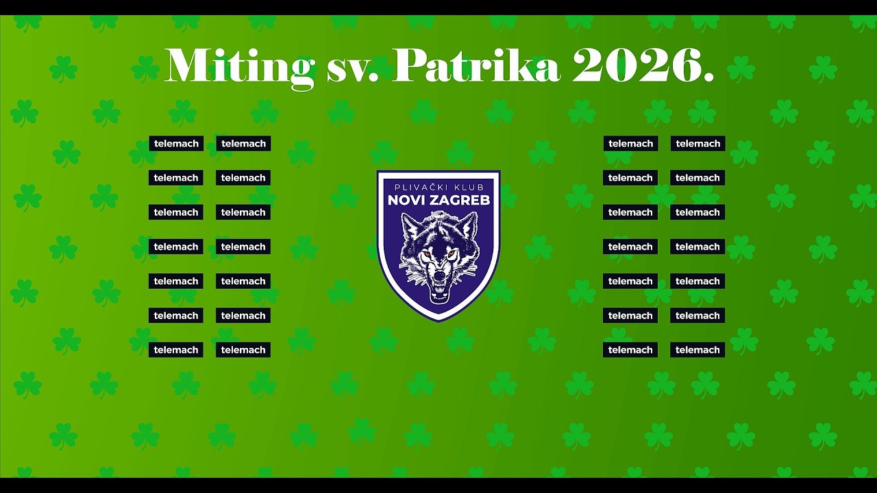 21. plivački miting za najmlađe, Miting Sv. Patrika 2026.Zagreb, 14-15/03/2026 -  prvi dan