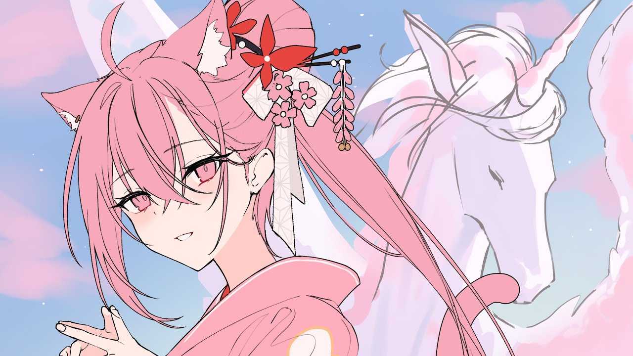 【お絵かき】新年イラスト線画やるよ【あけおめ】