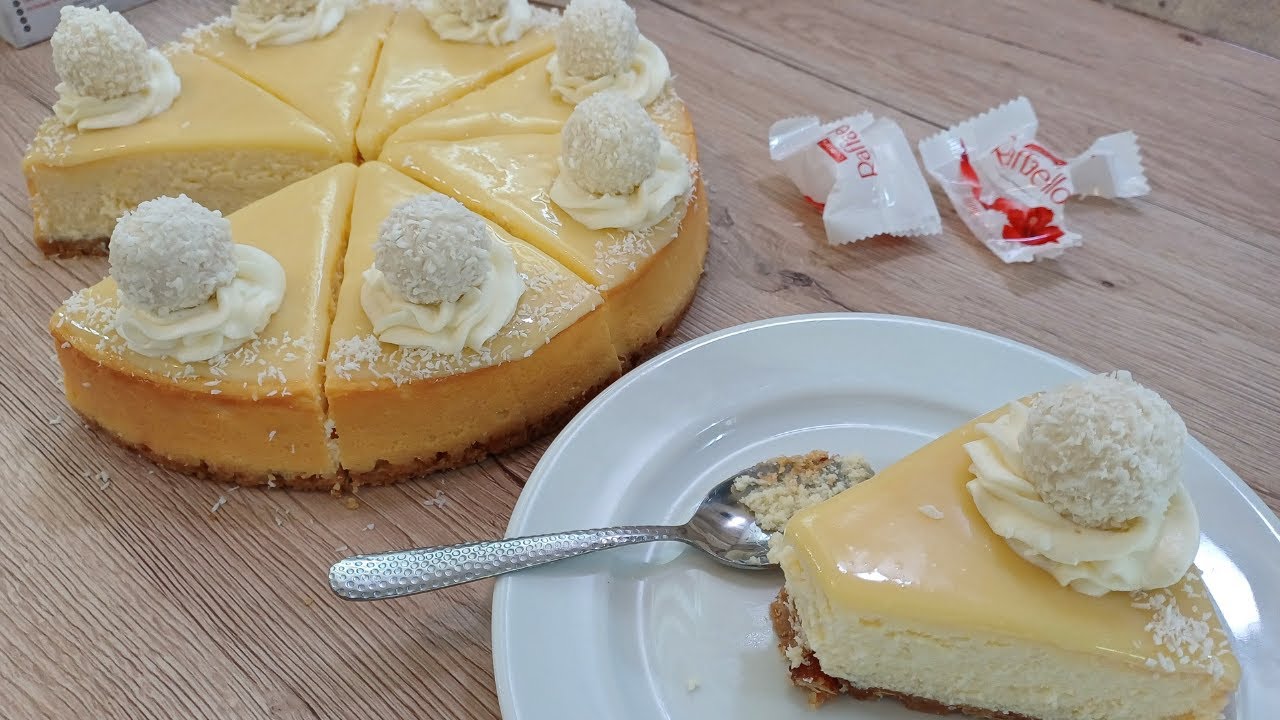 CHEESECAKE RAFFAELLO !!! (noix de coco, chocolat blanc)