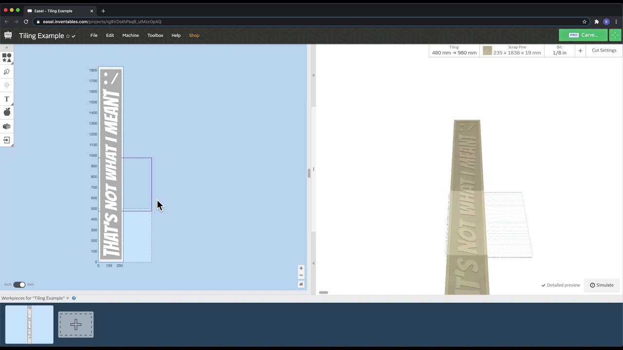 Easel Pro Features: Tiling