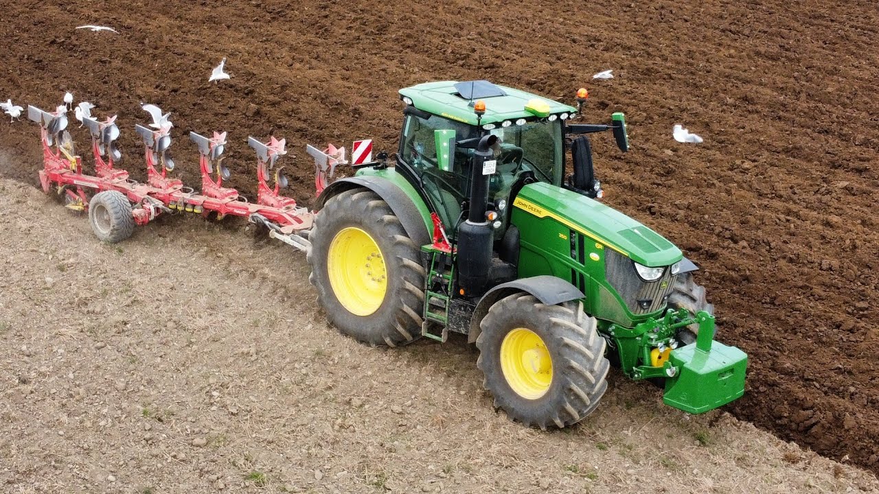 JOHN DEERE 6R 250 | PLOUGHING