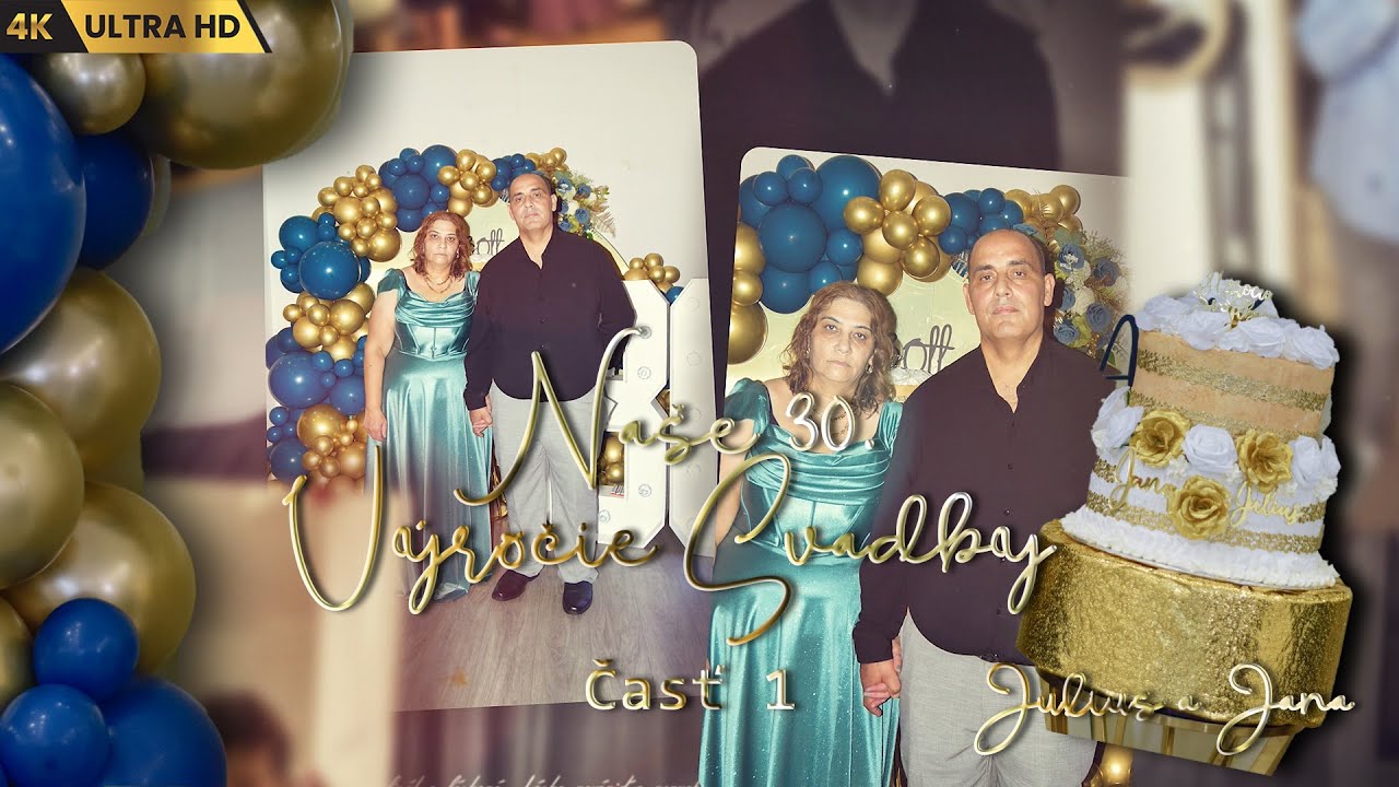 Julius a Jana 30. Vyrocie Svadby Cast 1 2025 #Cinematic #Wedding #Videography