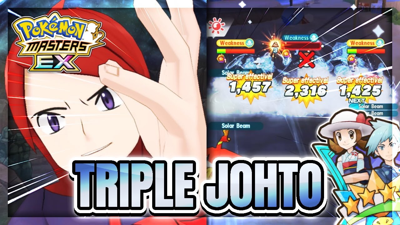 Triple Johto 3v9 Summer Superstars (Full Force Battle Round 2) | Pokemon Masters EX