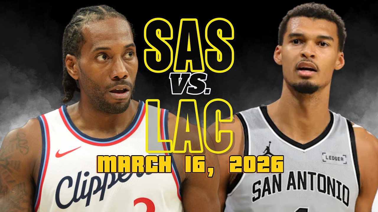 San Antonio Spurs vs Los Angeles Clippers Full Game Highlights – March 16, 2026 | NBA Season