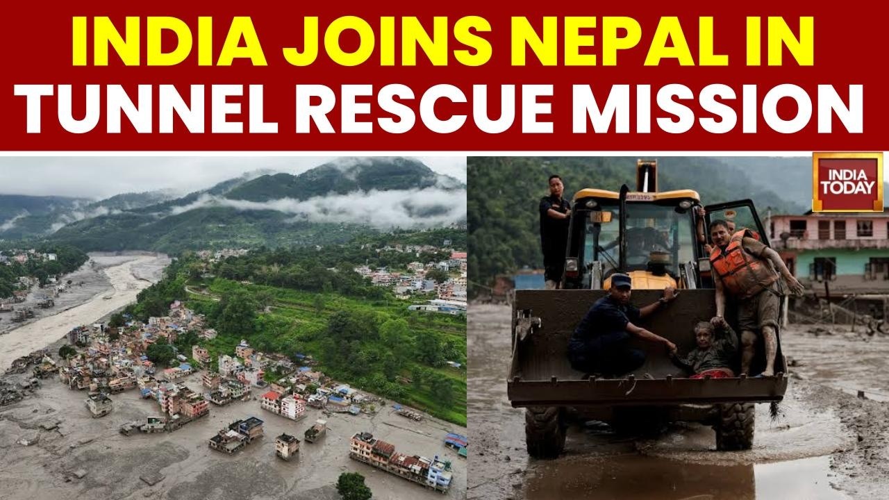 Nepal Flood Rescue | India Team Joins Nepal Army In Search At Chilime Tunnel | Nepal Flood News