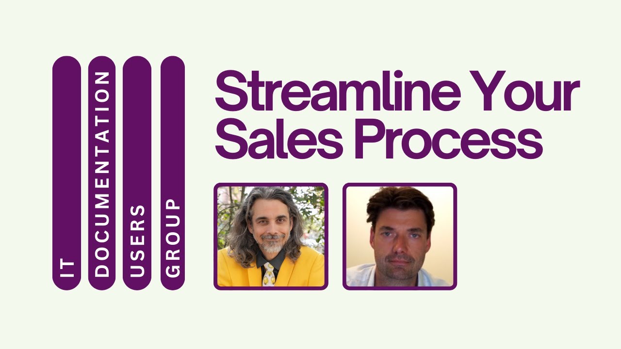 ITDUG: Document and Streamline your Sales Process