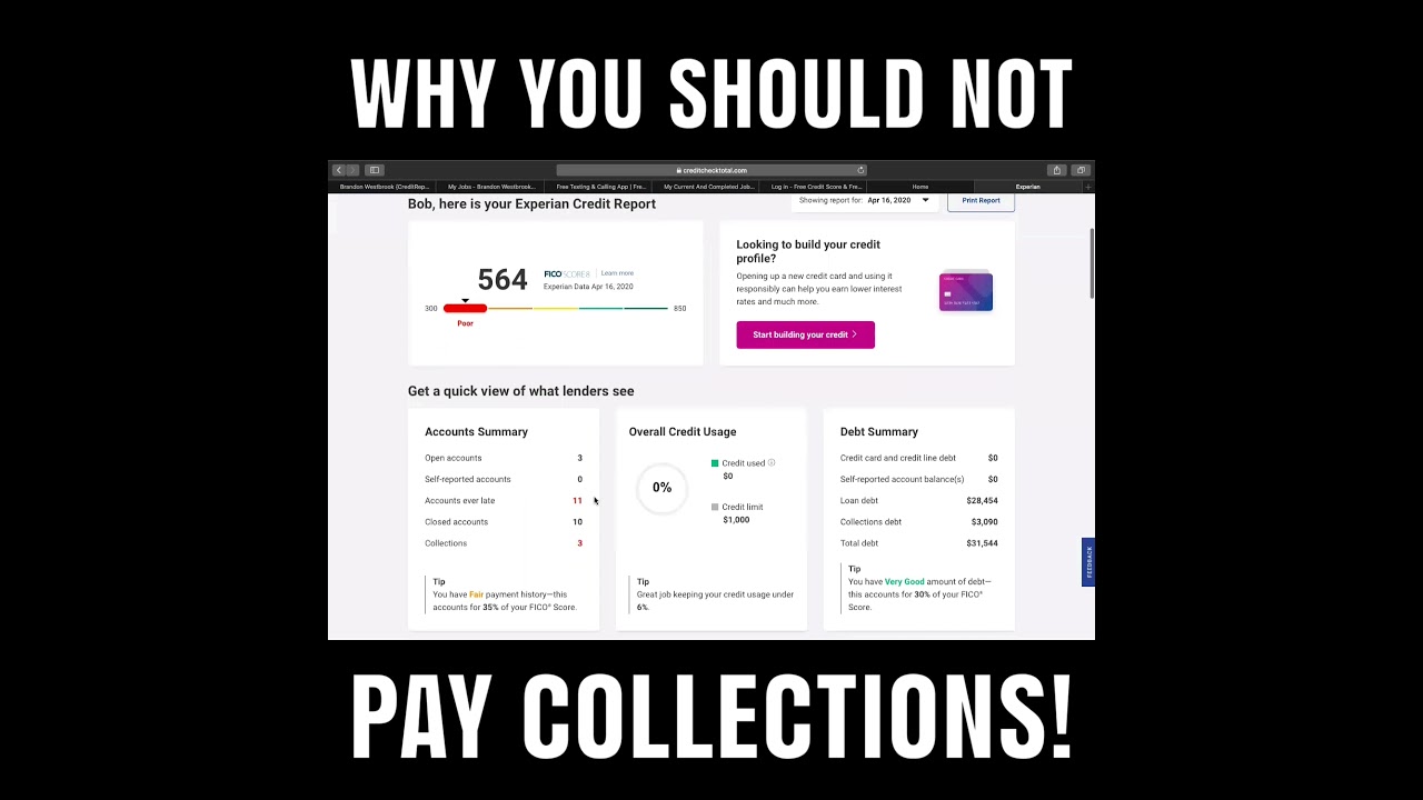 Why We Don&rsquo;t Pay Collections