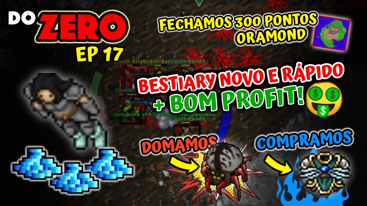 EK DO ZERO – TIBIA – EP 17 | DROP DE MONTARIA, ORNATE CHESTPLATE E ALGUNS LEVEIS.