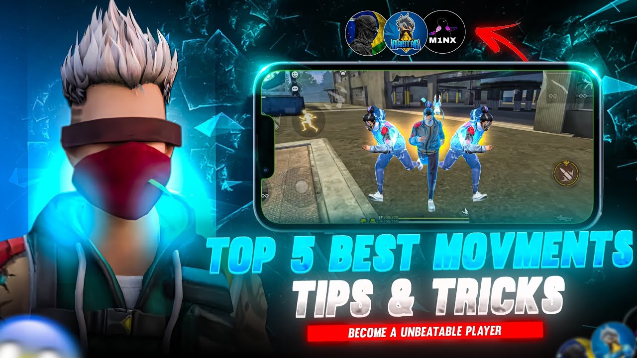 Top 5 Fast Movement Tricks in Free Fire Telugu | Become a Pro Player #freefire #mbg 